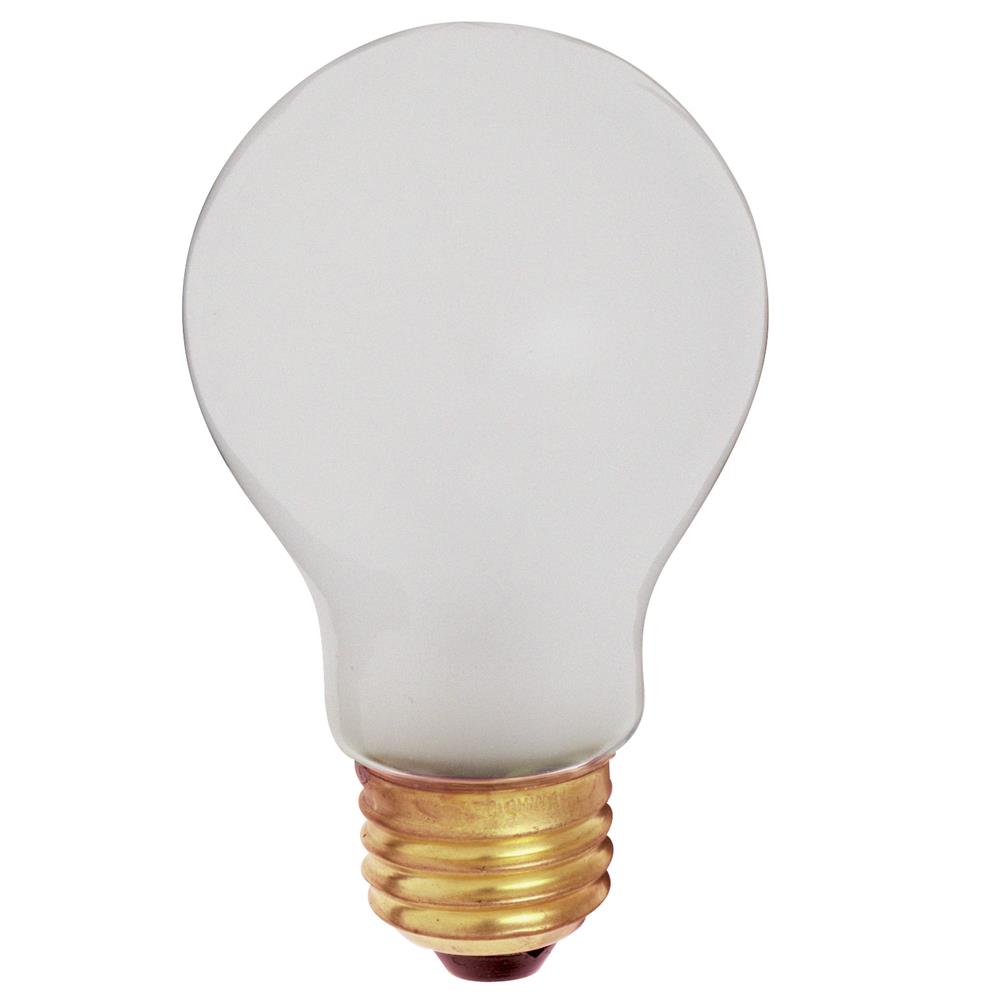 Satco S3927 60 Watt A19 Incandescent Shatter Proof Bulb in Frosted finish