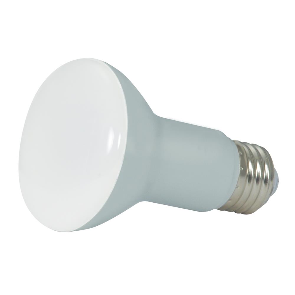 Satco S9630 6.5watt BR LED in Frosted White finish