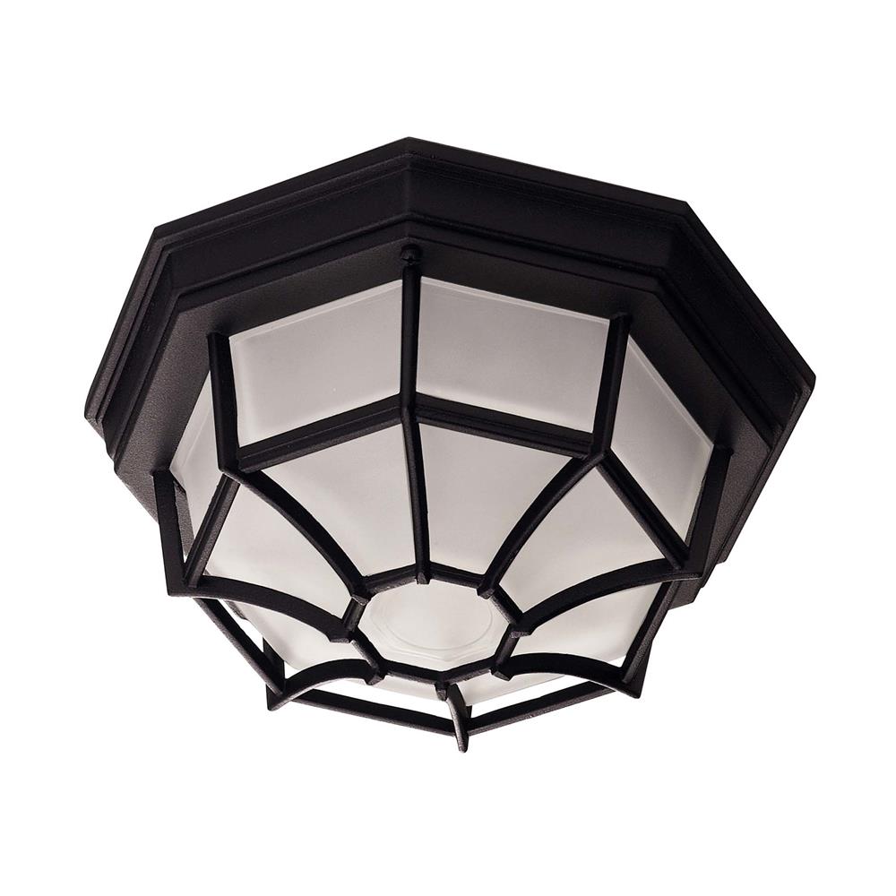 Savoy House 07066-BLK Exterior Collections Flush Mount in Black