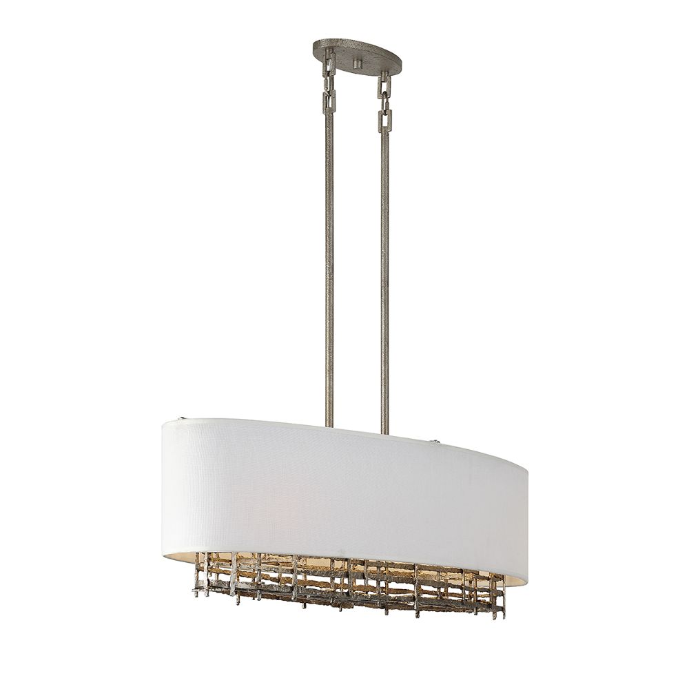 Savoy House 1-1065-4-10 Cameo 4-Light Linear Chandelier in Campagne Luxe