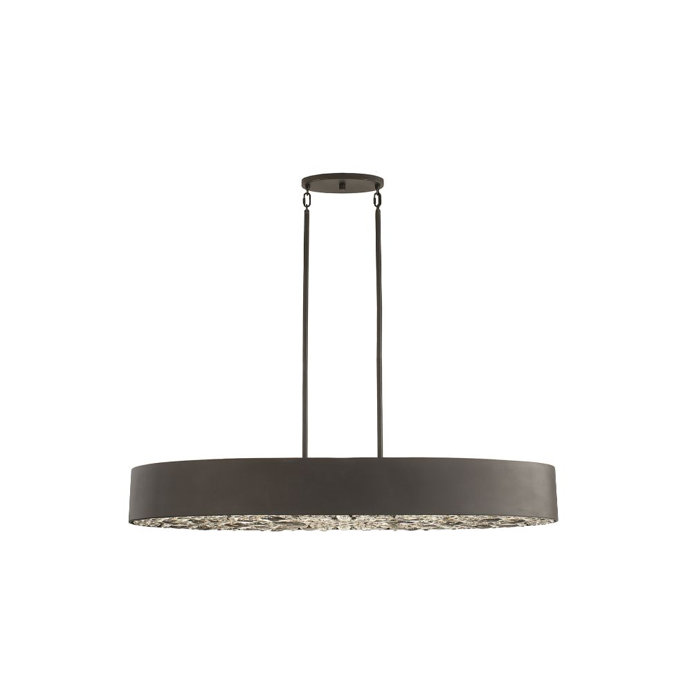 Savoy House 1-1270-6-50 Azores 6-Light Linear Chandelier in Black Cashmere