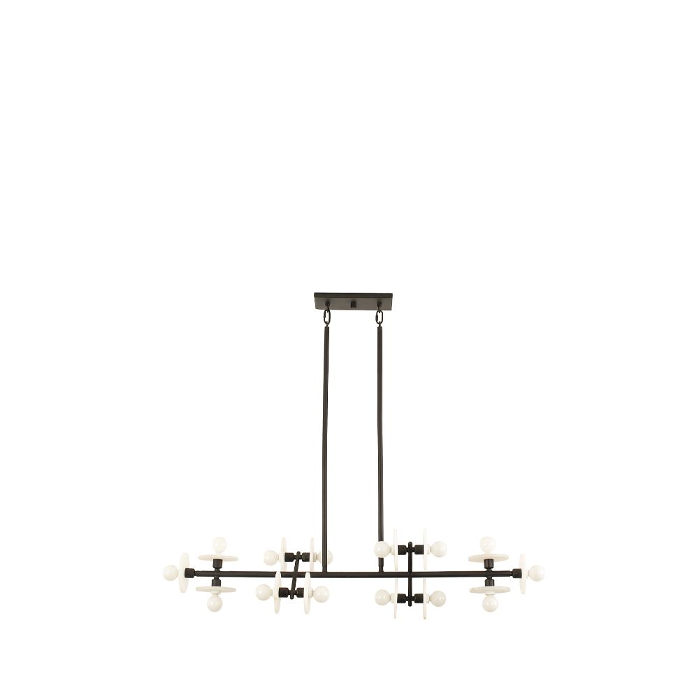 Savoy House 1-1591-14-50 Amani 14-Light Linear Chandelier in Black Cashmere