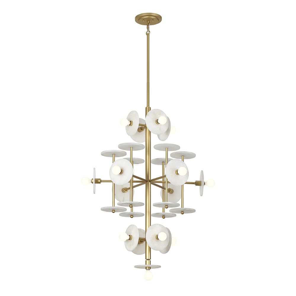 Savoy House 1-1592-15-38 Amani 15-Light Chandelier in Royal Gold