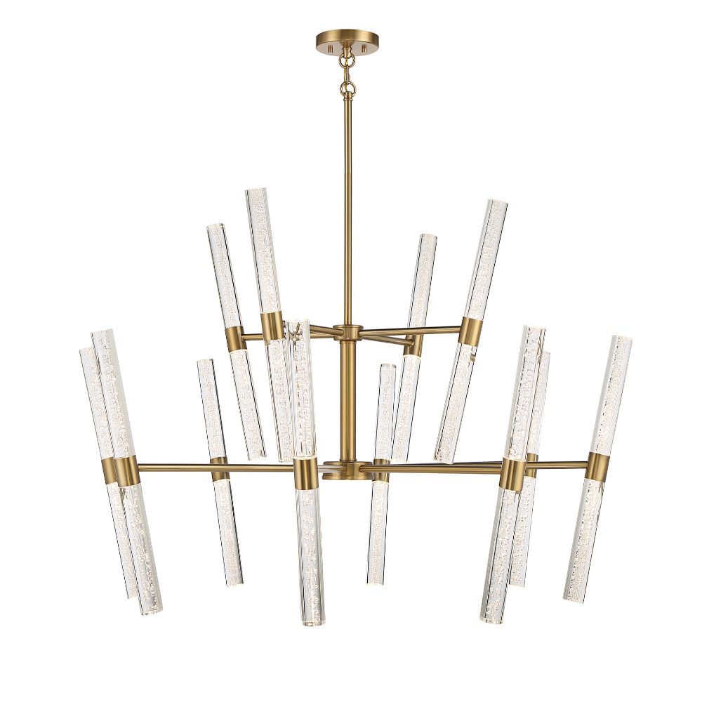 Savoy House 1-1734-24-322 Arlon 24-Light LED Chandelier in Warm Brass