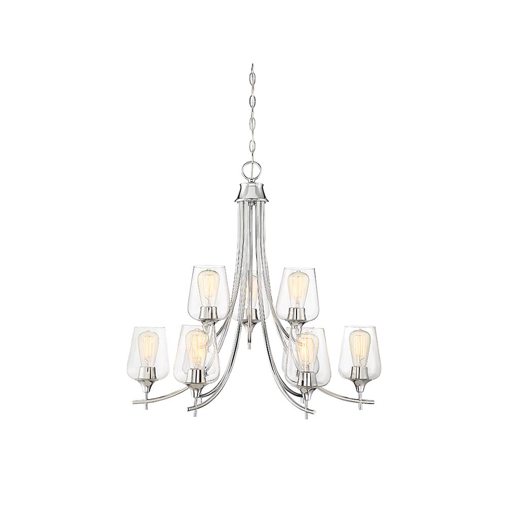 Savoy House 1-4033-9-11 Octave 9 Light Chandelier in Polished Chrome
