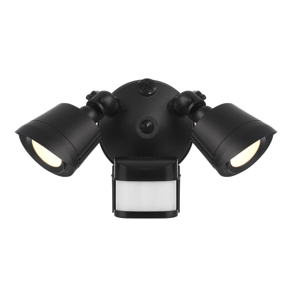 Savoy House 4-FLOOD-MS-A2-3000K-BK LED Motion Sensored Double Flood Light in Black