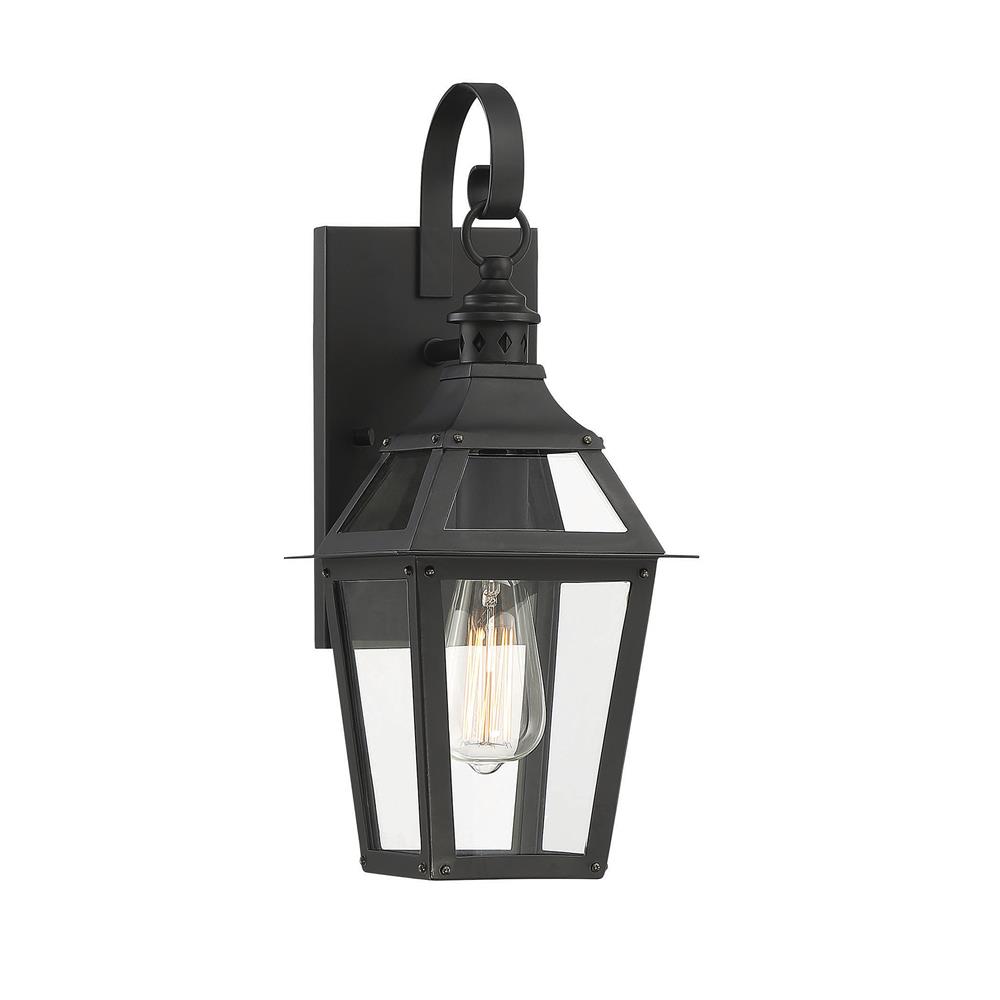 Savoy House 5-720-153 Jackson Black With Gold Highlighted 1 Light Outdoor Sconce