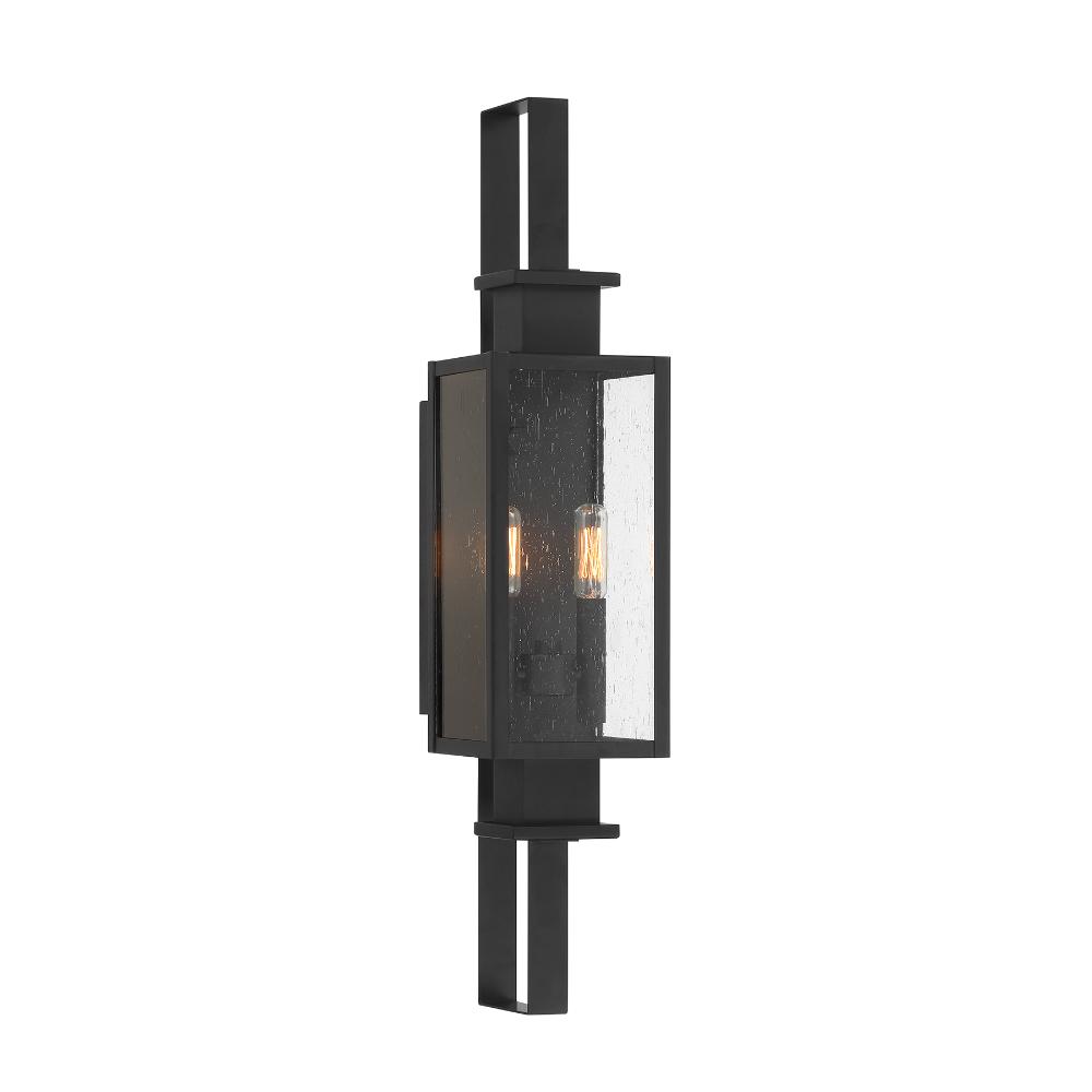 Savoy House 5-826-BK Ascott 2-Light Outdoor Wall Lantern in Matte Black