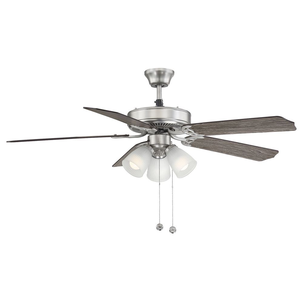 Savoy House 52-EUP-5RV-SN First Value Ceiling Fan in Satin Nickel
