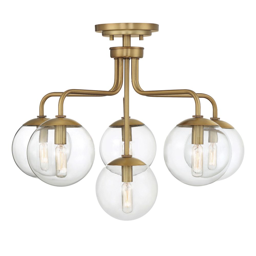 Savoy House 6-1951-6-322 Marco 6-Light Ceiling Light in Warm Brass