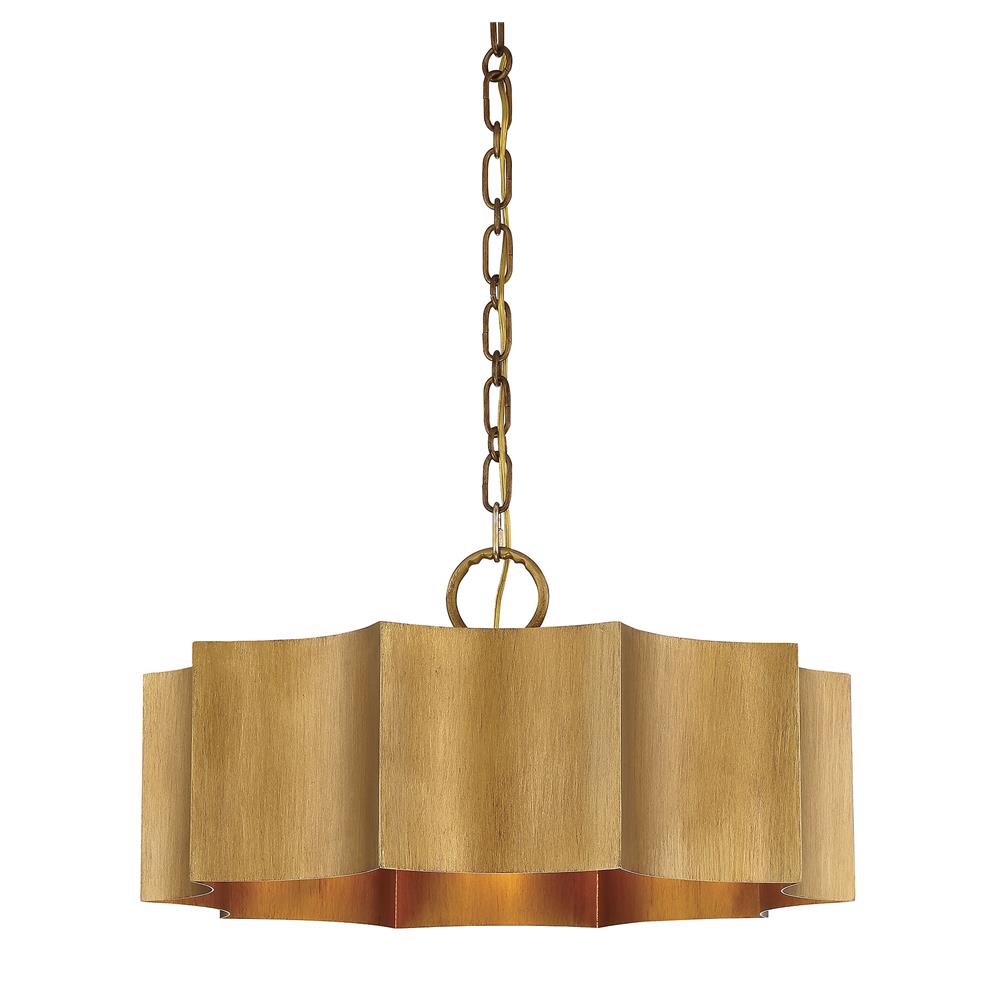 Savoy House 7-100-3-54 Shelby 3 Light Pendant in Gold Patina