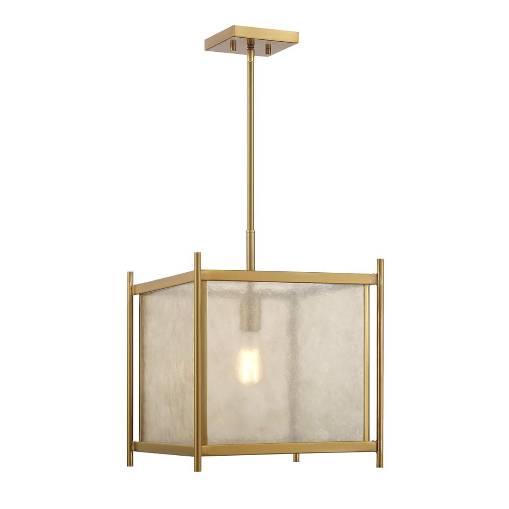 Savoy House 7-3801-1-322 Jacobs 1-Light Pendant in Warm Brass