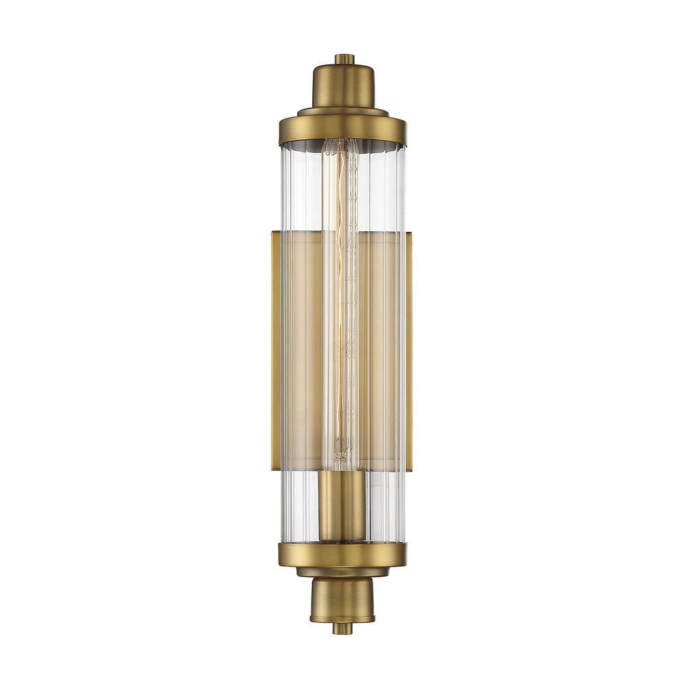 Savoy House 9-16000-1-322 Pike 1 Light Wall Sconce in Warm Brass