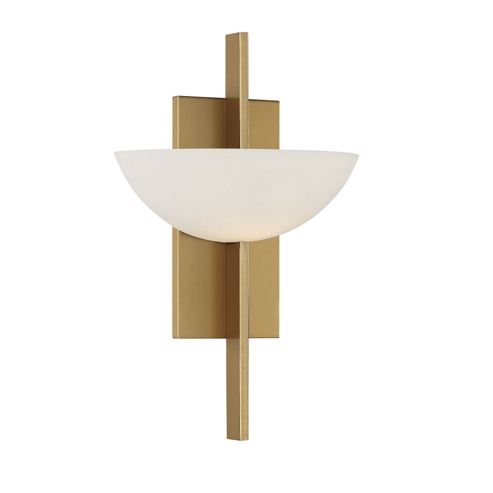 Savoy House 9-1615-1-322 Fallon 1-Light Wall Sconce in Warm Brass