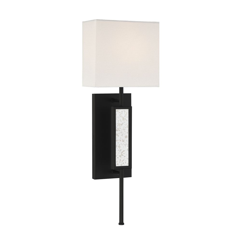 Savoy House 9-1750-1-89 Victor 1-Light Wall Sconce in Matte Black