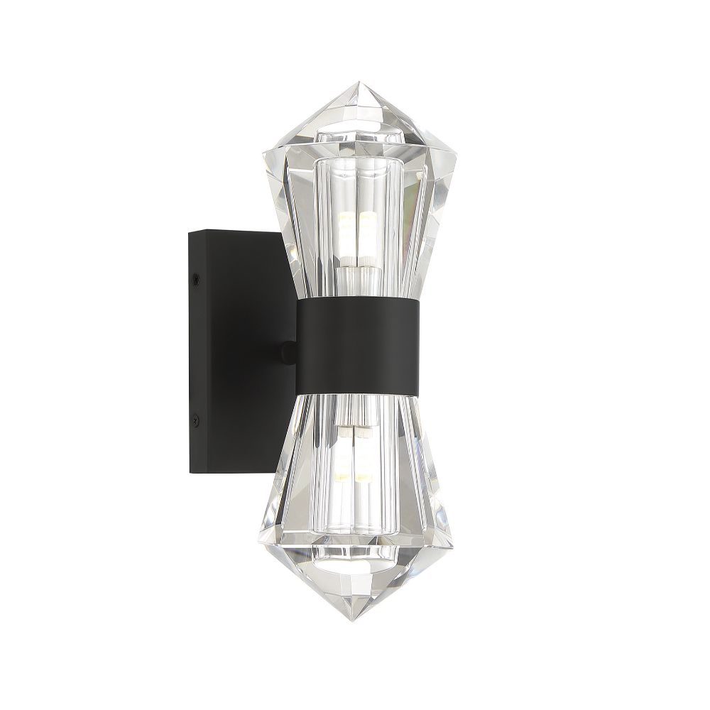 Savoy House 9-1940-2-89 Dryden 2-Light Wall Sconce in Matte Black