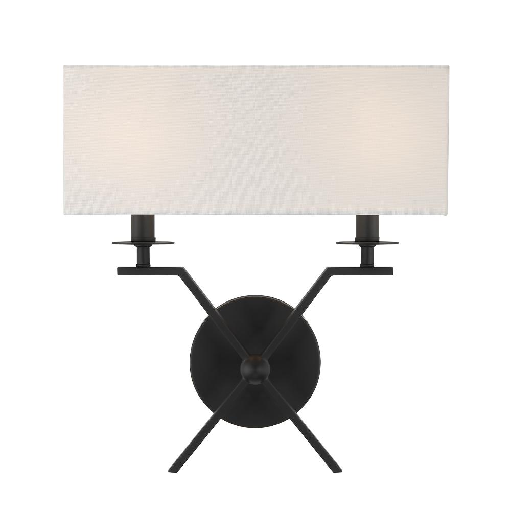 Savoy House 9-3305-2-89 Arondale 2-Light Wall Sconce in Matte Black
