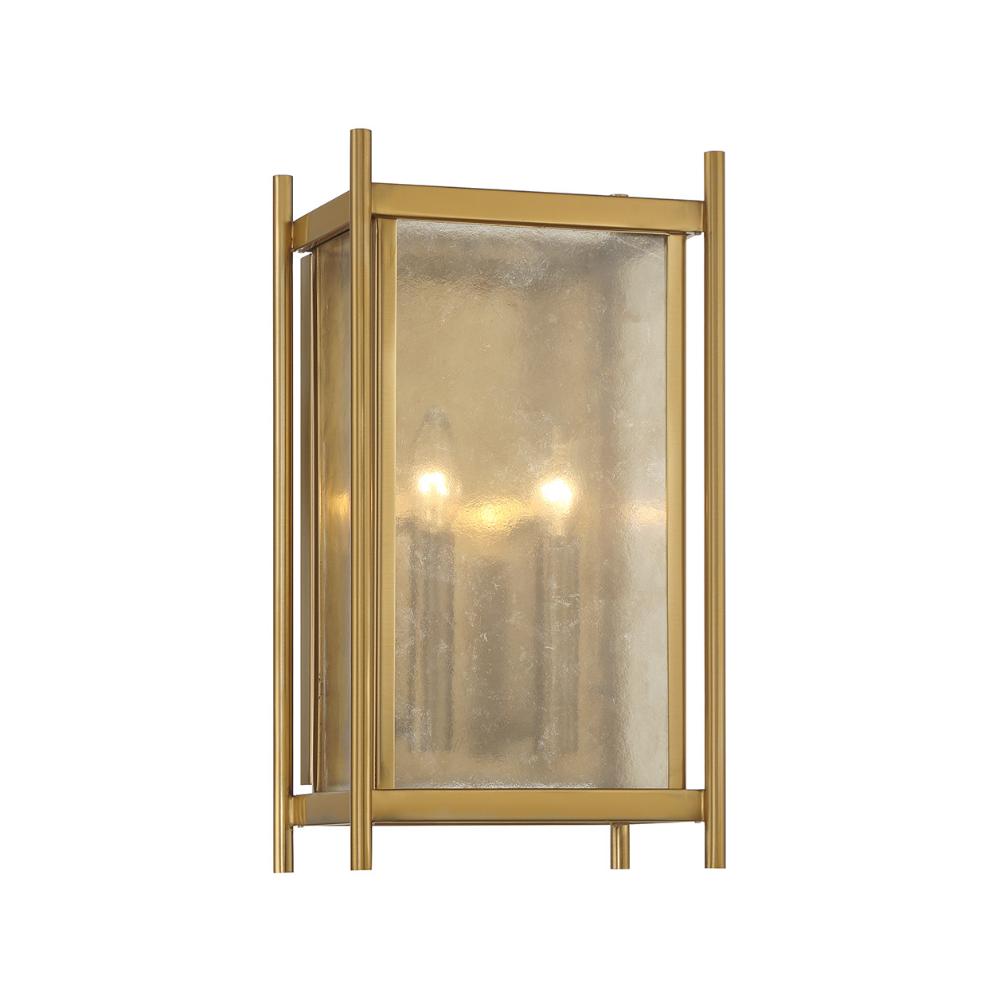 Savoy House 9-3800-2-322 Jacobs 2-Light Wall Sconce in Warm Brass