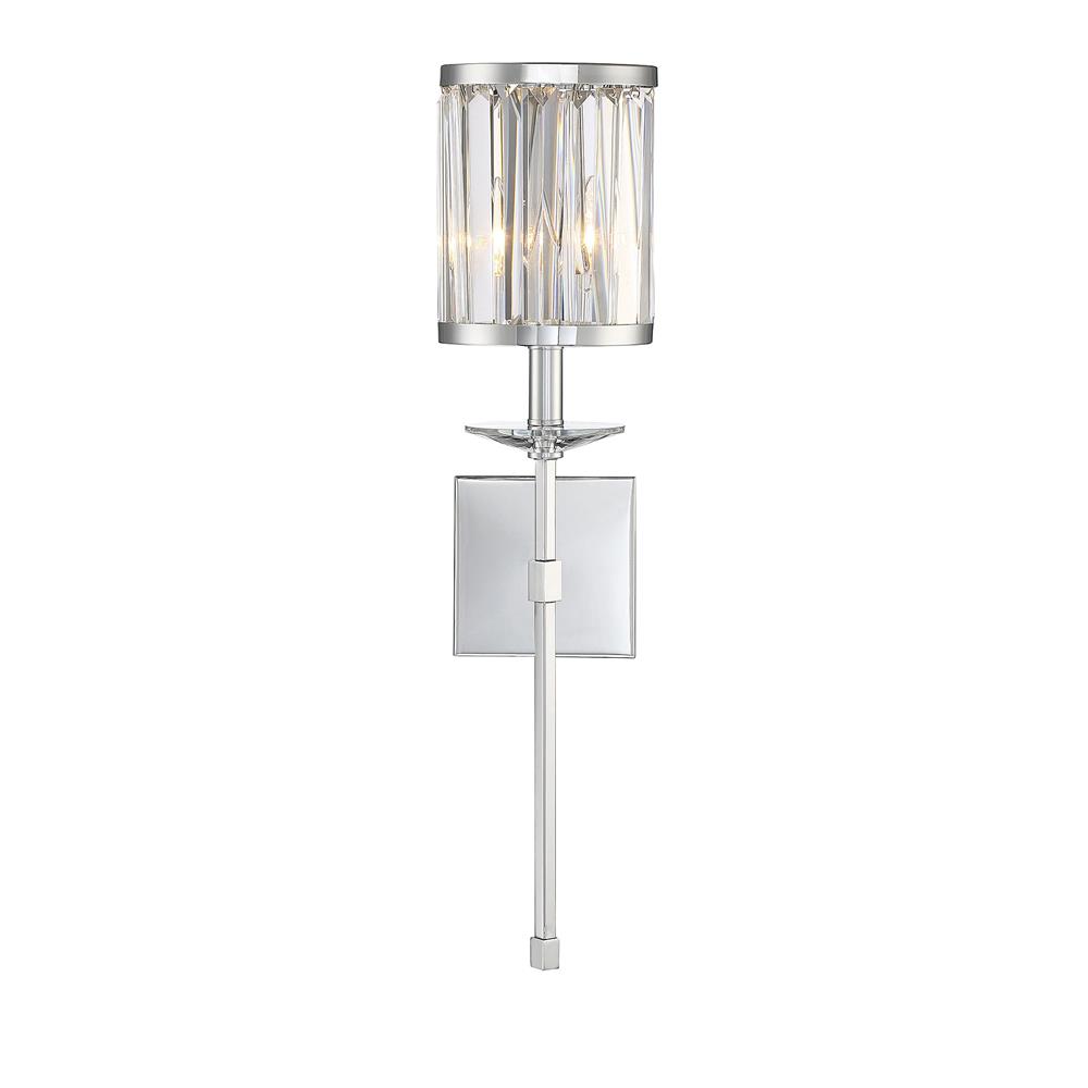 Savoy House 9-400-1-11 Ashbourne 1 Light Wall Sconce in Polished Chrome