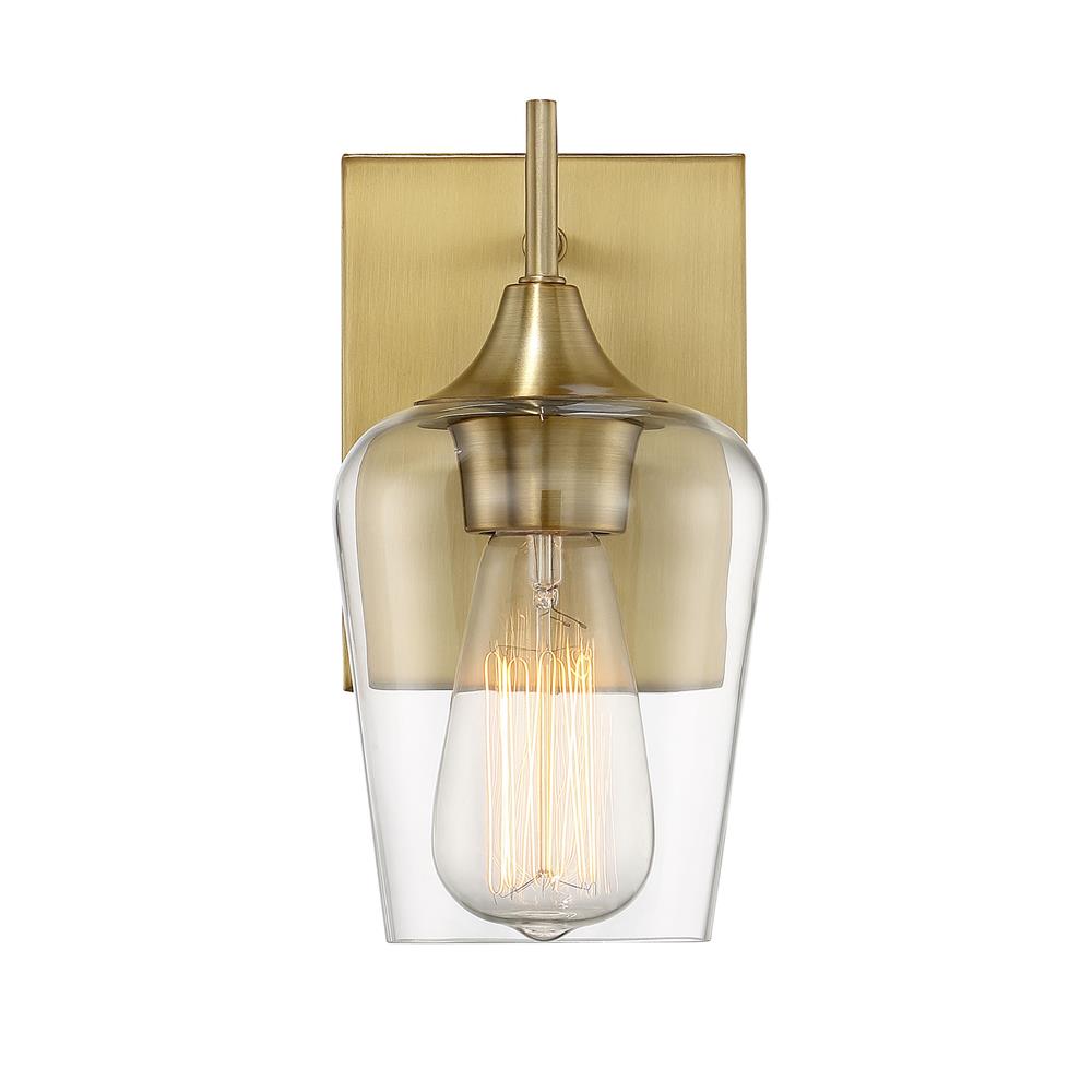 Savoy House 9-4030-1-322 Octave 1 Light Wall Sconce in Warm Brass