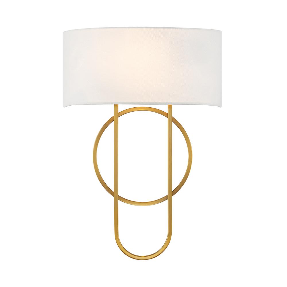 Savoy House 9-4800-2-322 Tempe 2-Light Wall Sconce in Warm Brass