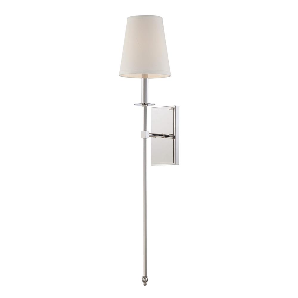 Savoy House 9-7144-1-109 Monroe 1 Light Sconce in Polished Nickel