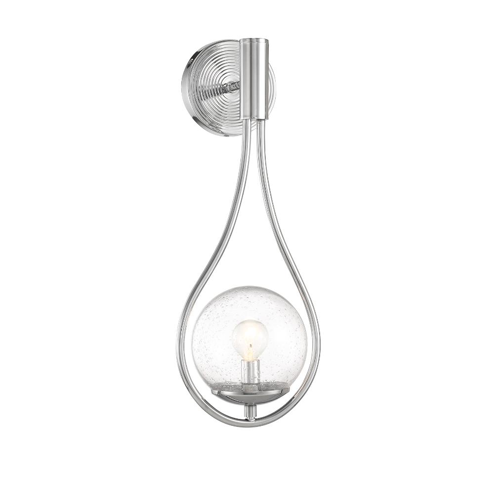 Savoy House 9-7193-1-11 Encino 1-Light Wall Sconce in Polished Chrome
