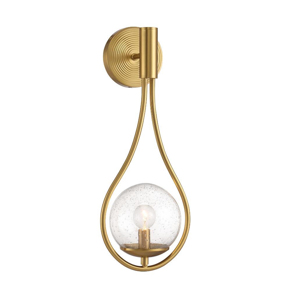 Savoy House 9-7193-1-322 Encino 1-Light Wall Sconce in Warm Brass