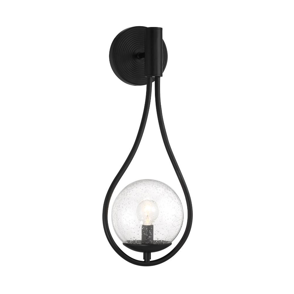 Savoy House 9-7193-1-89 Encino 1-Light Wall Sconce in Matte Black