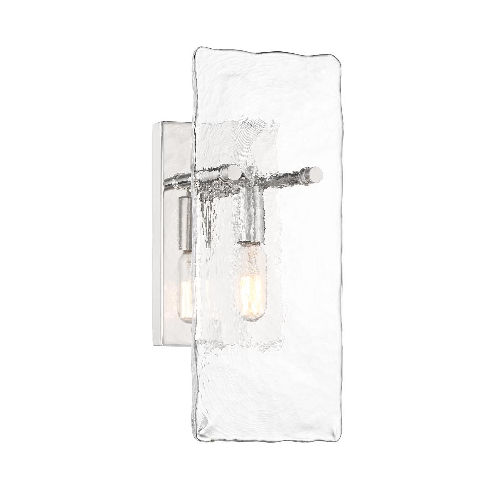 Savoy House 9-8204-1-109 Genry 1-Light Wall Sconce in Polished Nickel