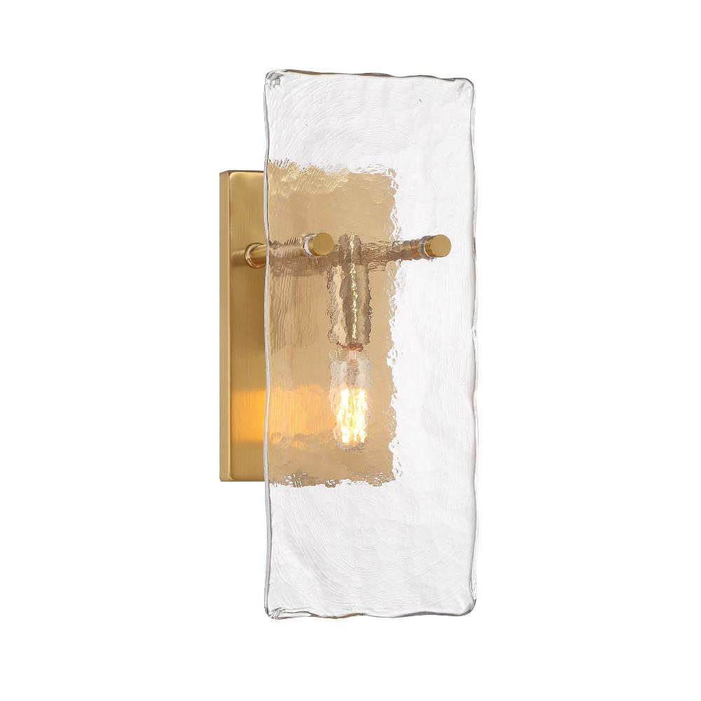 Savoy House 9-8204-1-322 Genry 1-Light Wall Sconce in Warm Brass