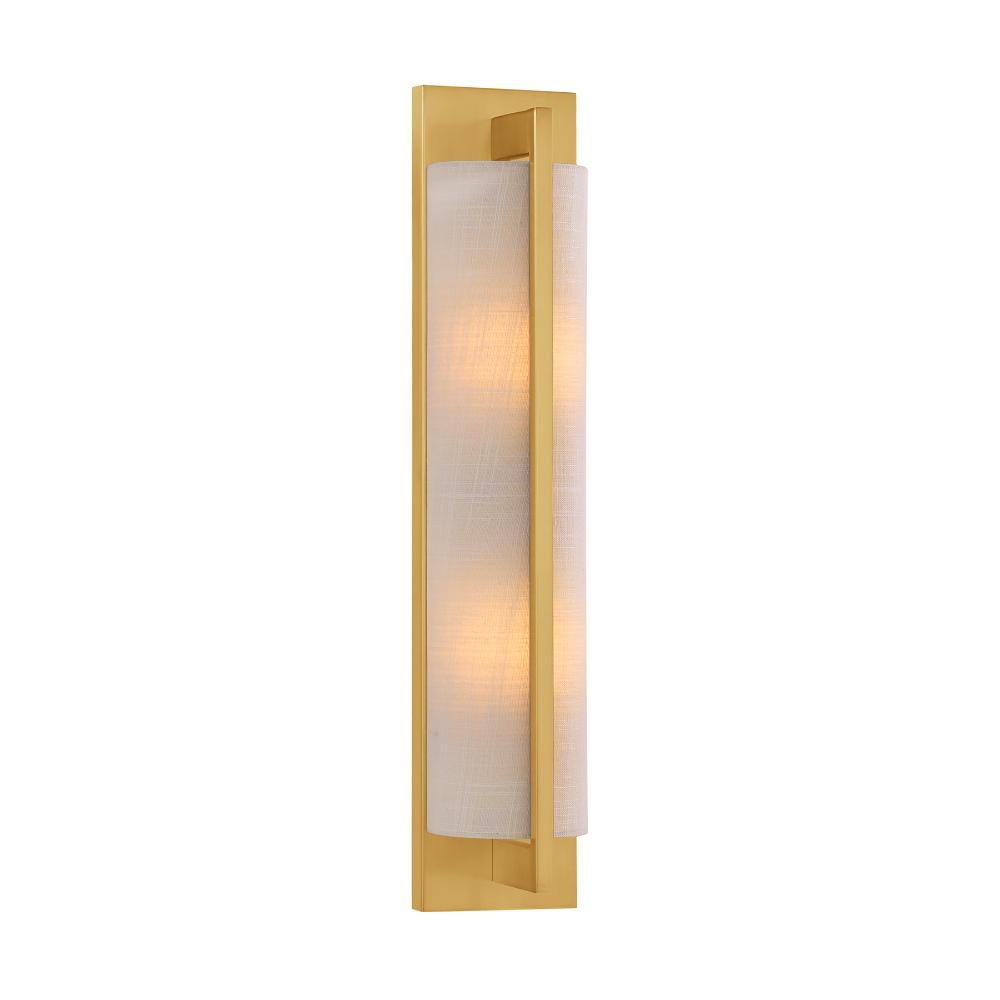 Savoy House 9-8257-2-322 Carver 2-Light Wall Sconce in Warm Brass