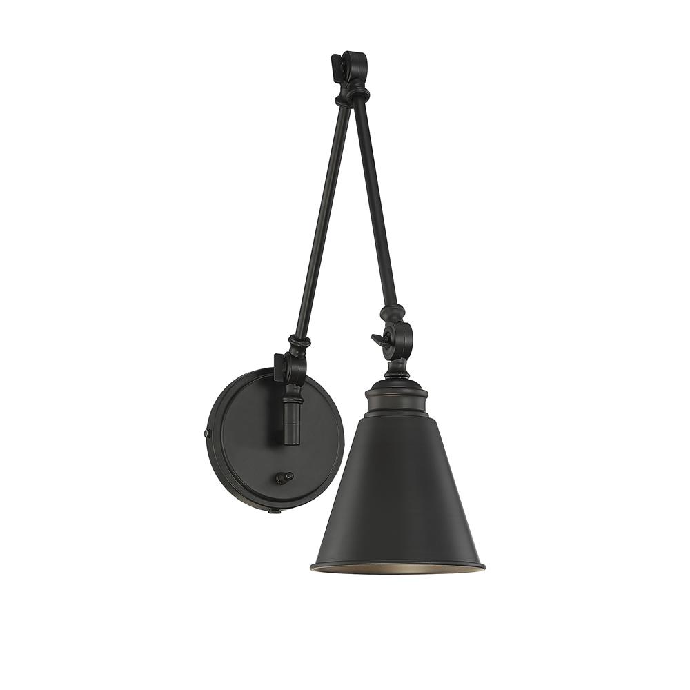 Savoy House 9-961CP-1-89 Morland 1 Light Matte Black Wall Sconce