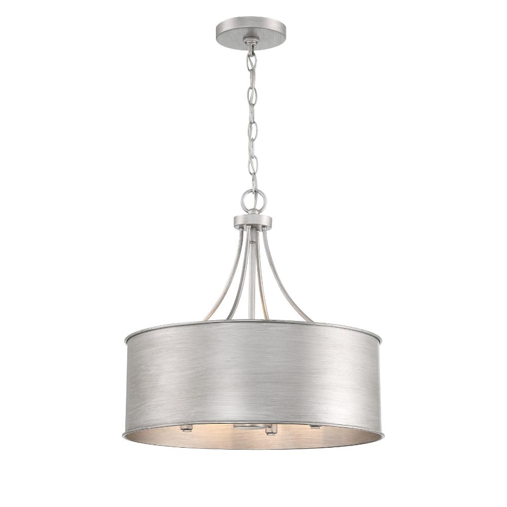 Meridian M7040AS 4-Light Pendant in Antique Silver