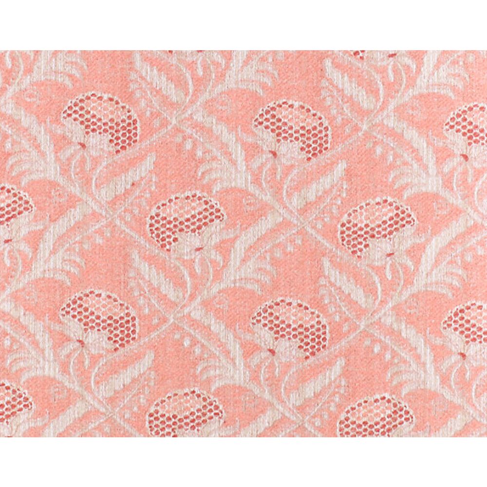 Scalamandre A7 000214PG Manor Suite Boutonniere Fabric in Coral