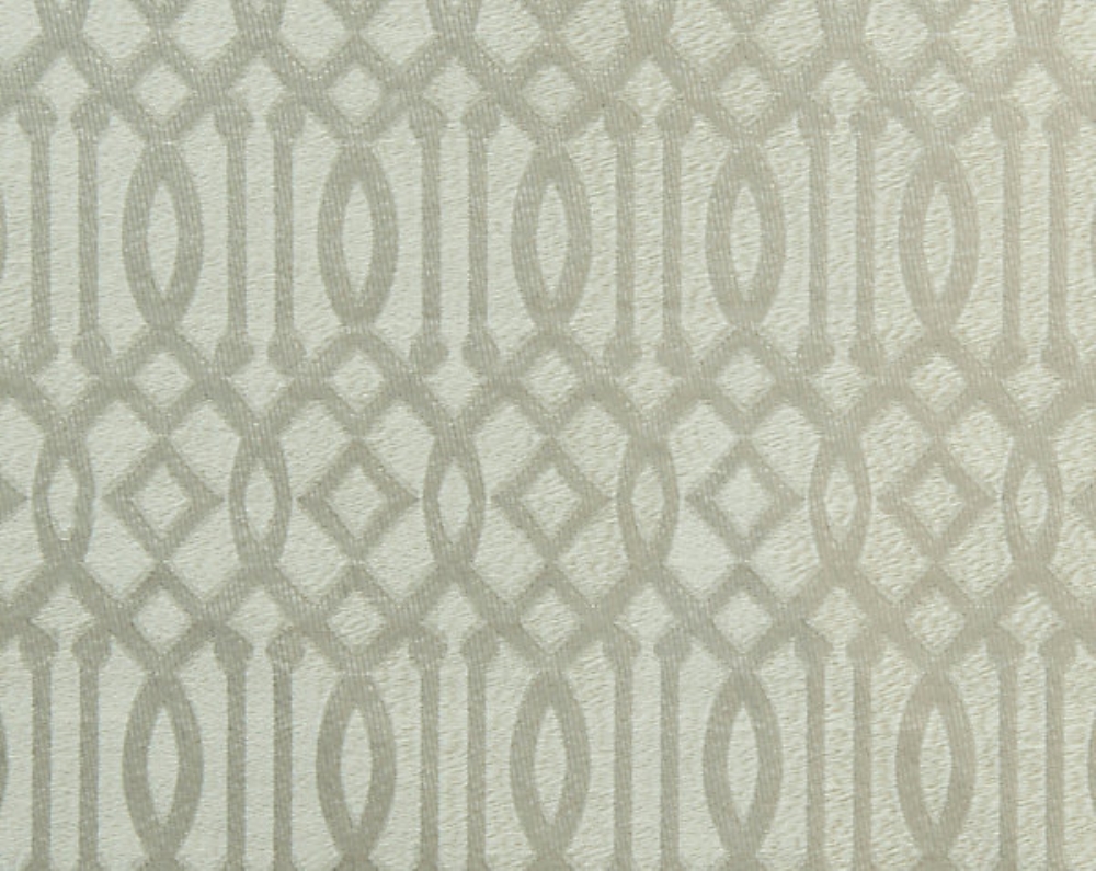 Scalamandre A9 00011869 Ryad Dyor Fabric in Silver On Taupe