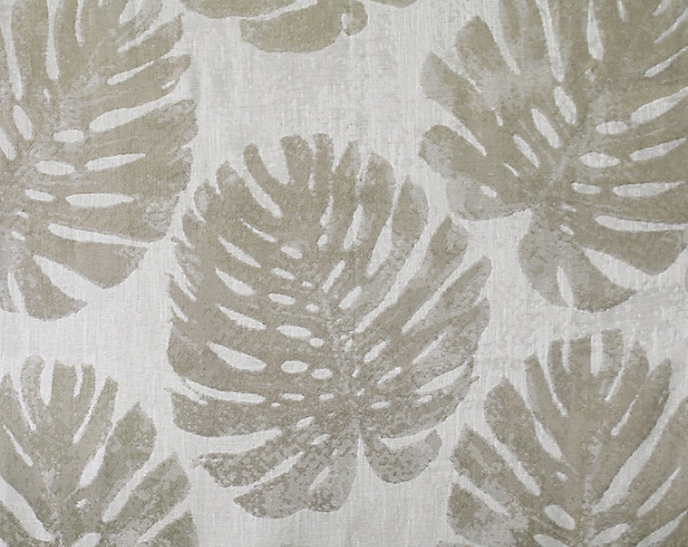 Scalamandre A9 0001PALM Palm Leaves Fabric in Greige
