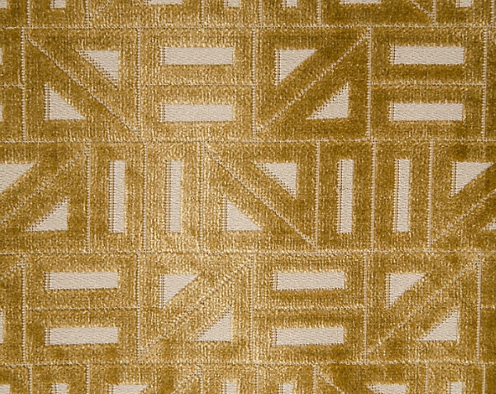 Scalamandre A9 00041968 Miter Fabric in Golden Yellow