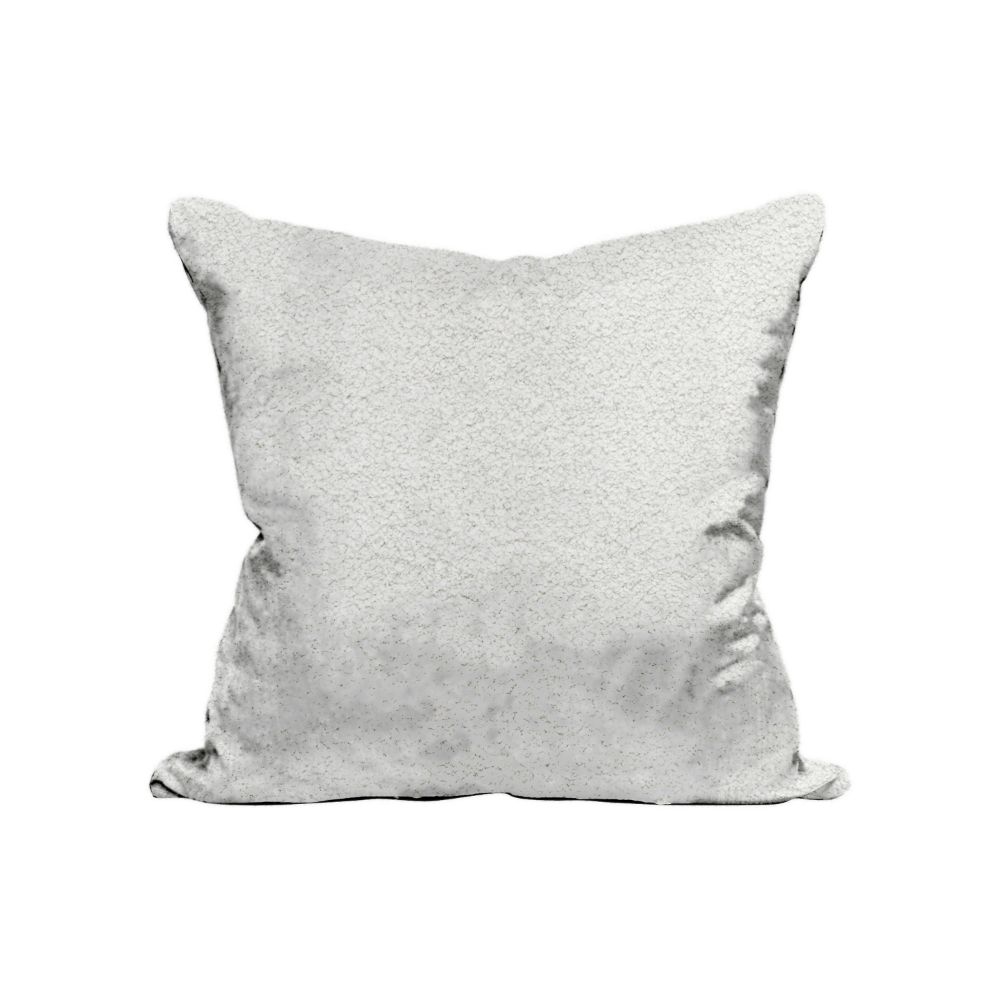 Scalamandre BZ 0002MOUTNPILL Mouton Pillow Pillow in Silver