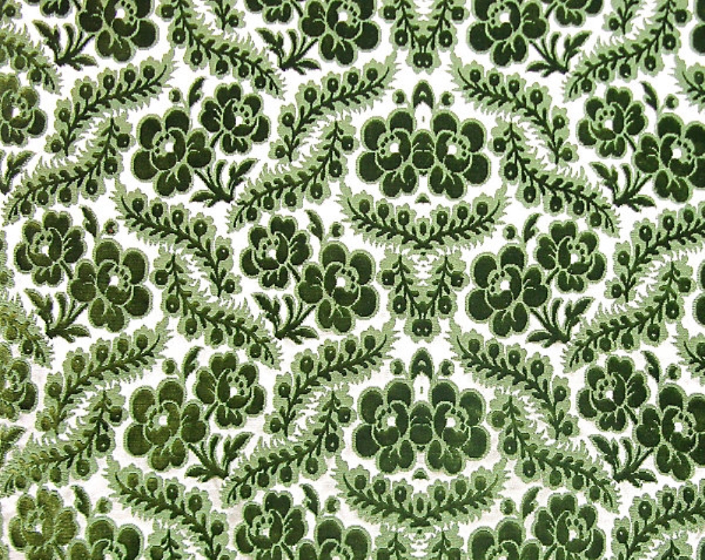 Scalamandre C2 00010024 Primula Fabric in Emerald