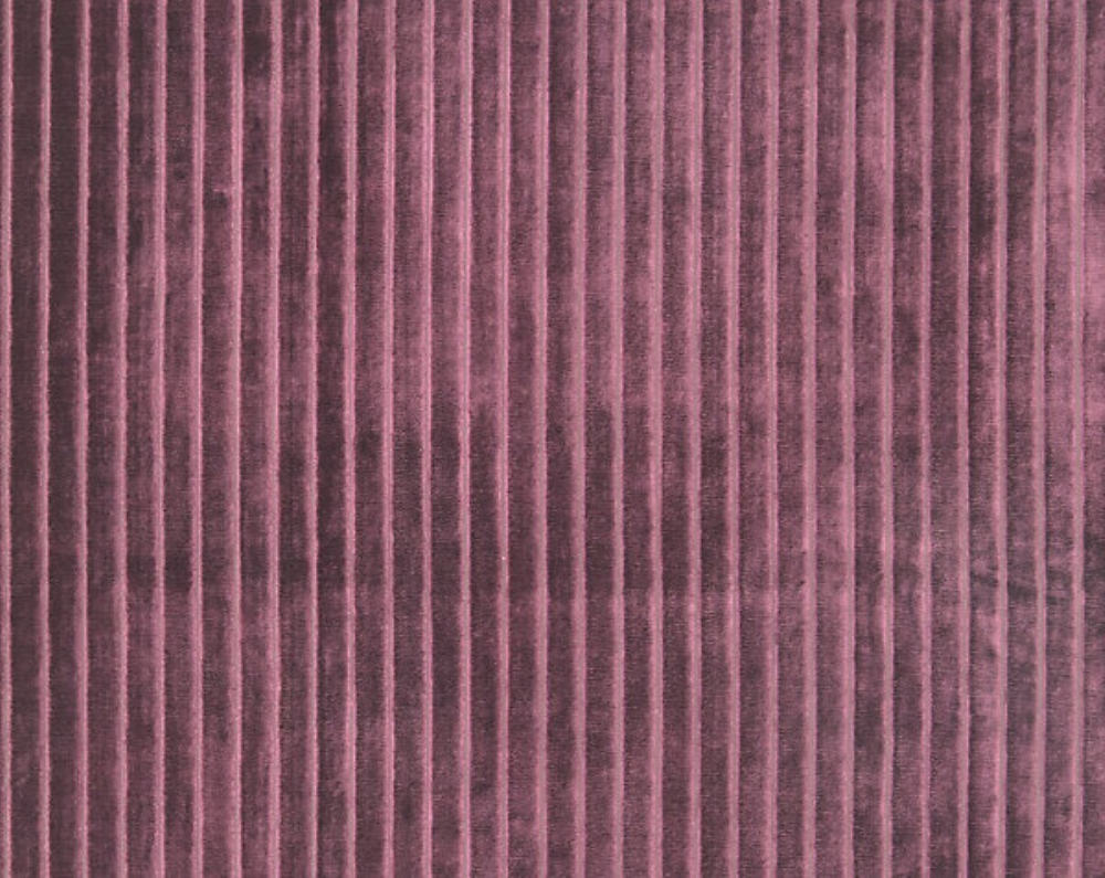 Scalamandre CH 01084481 Velvet Stripe Fabric in Wine
