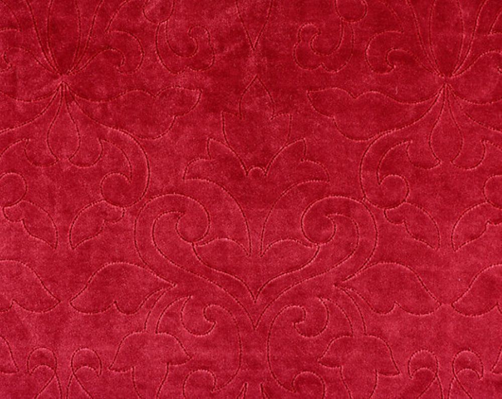 Scalamandre CH 02220662 Classic Velvet Fabric in Cerise