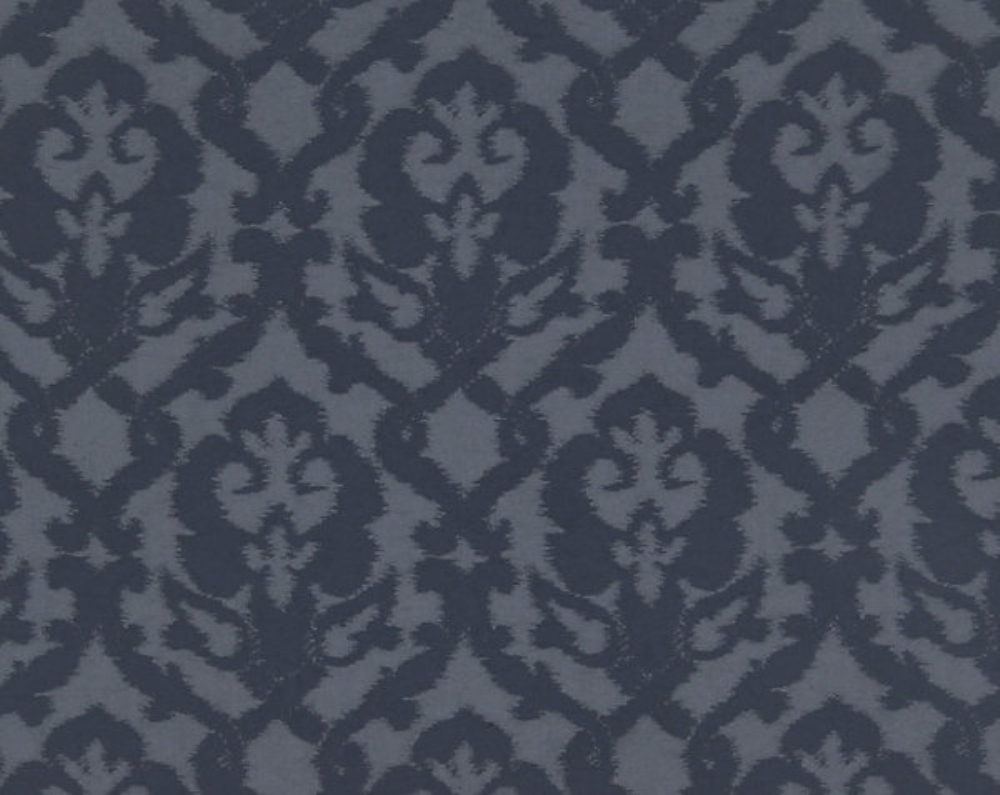 Scalamandre CH 02254472 Pompadour Fabric in Indigo