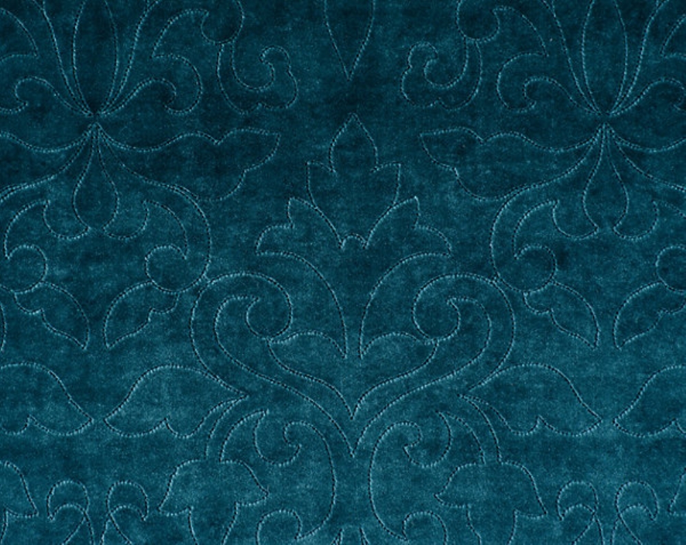 Scalamandre CH 02290662 Classic Velvet Fabric in Teal
