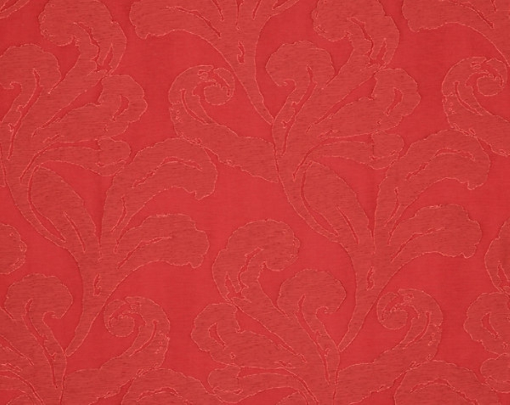 Scalamandre CH 05021072 Mon Amour Fabric in Crimson