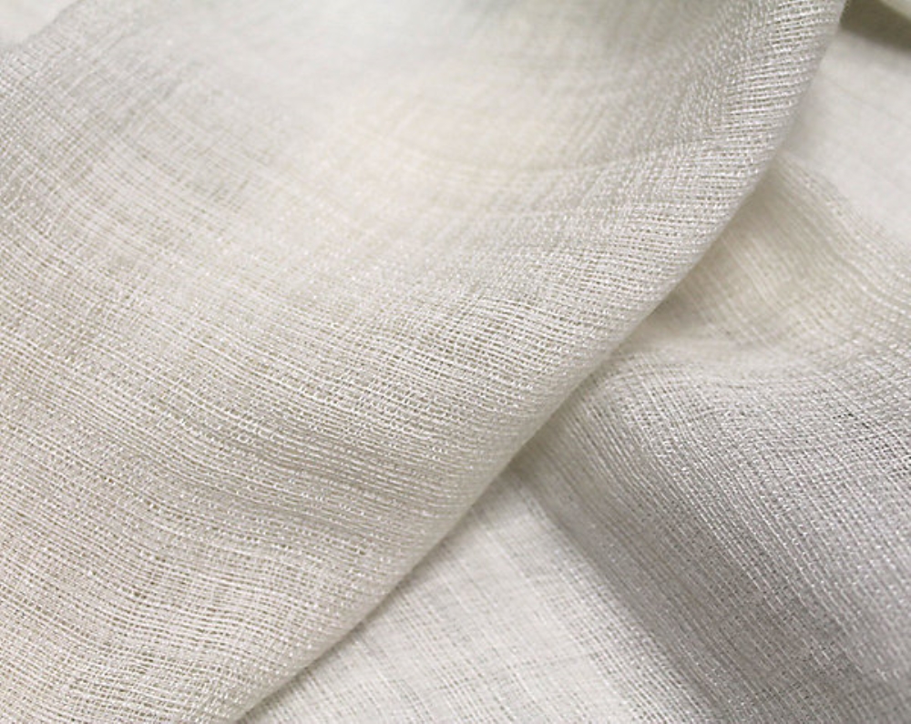 Scalamandre F3 00019063 New Zealand Sheer Fabric in Cream