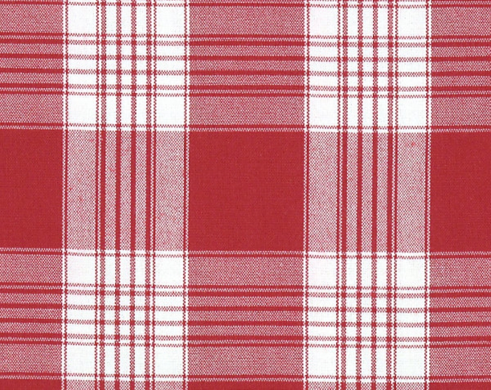 Scalamandre F3 00113020 Poker Plaid Fabric in Red