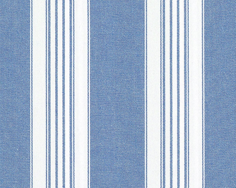 Scalamandre F3 00123021 Poker Wide Stripe Fabric in Blue