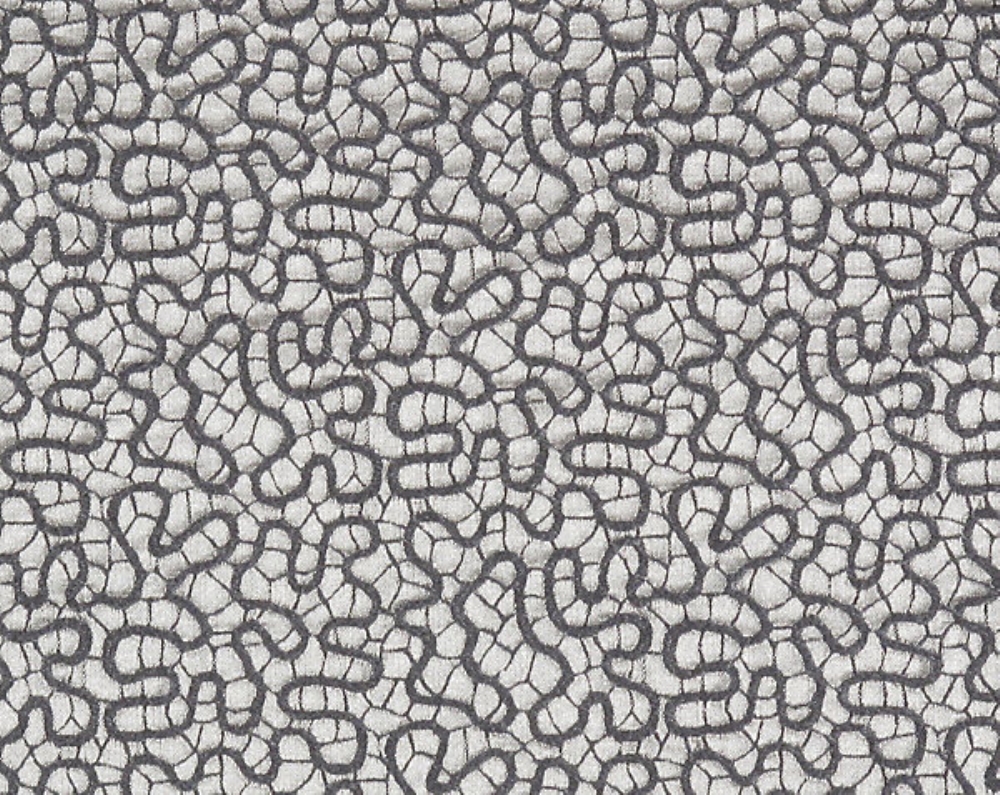 Scalamandre F3 36078006 Galleria Colonna Lace Fabric in Grey