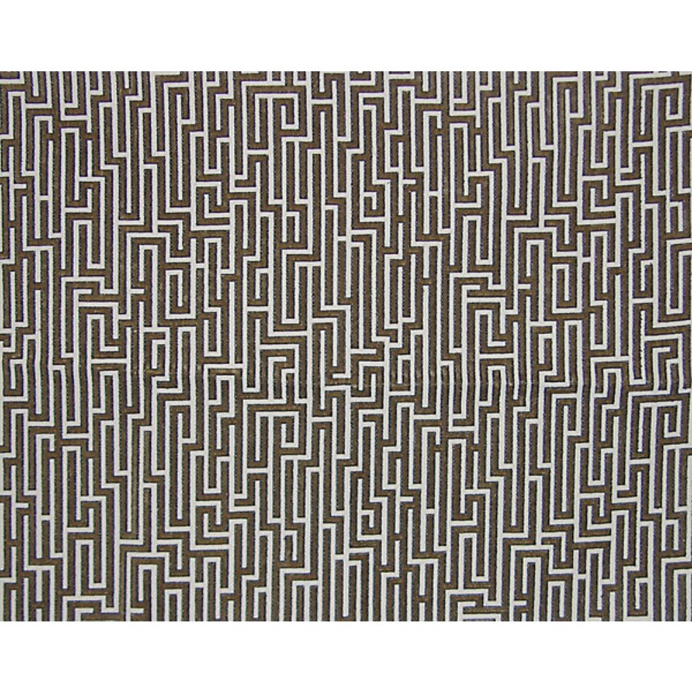 Scalamandre GG 00059464 Rhodes Fabric in Black/Taupe